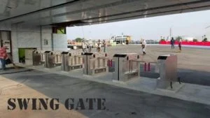 เครื่องกั้นแบบบานผลัก (swing gate)