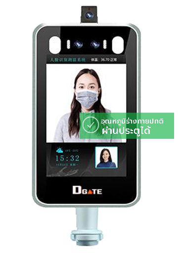 ระบบกล้องสแกนหน้าวัดอุณหภูมิ