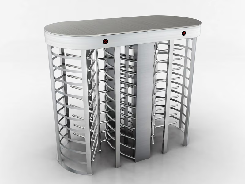 ประตูหมุนกั้นคนเกรดสถานทูต Full Height Turnstile TS-FH6 | DGATE