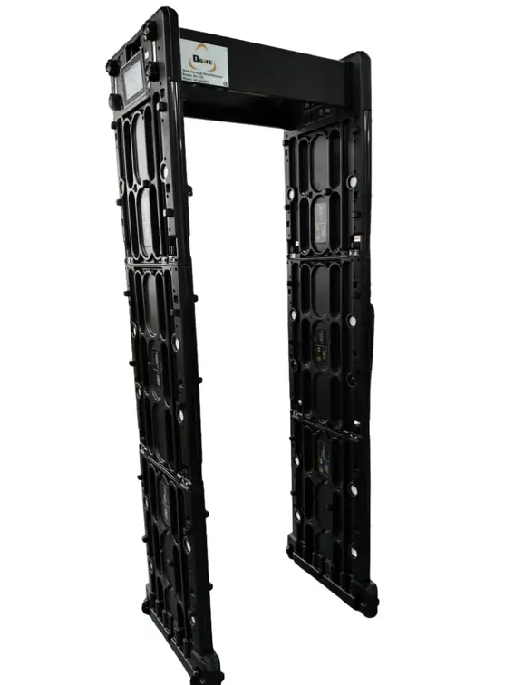 SE-SE600T เครื่องตรวจจับโลหะแบบเดินผ่าน พับเก็บได้ 24 โซน
