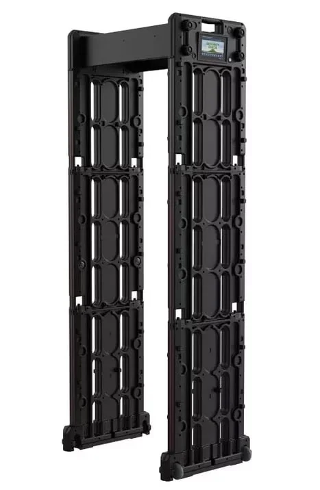 SE-WT-SE600T เครื่องตรวจจับโลหะแบบเดินผ่านพับเก็บได้ 24 โซนสำหรับงาน Event