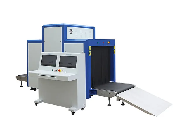เครื่อง X-Ray Baggage Scanner พร้อมสายพานและจอควบคุมสำหรับตรวจสัมภาระ